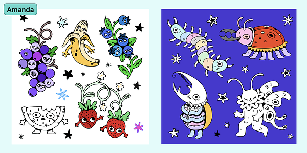 Amanda's coloring pages Coloring pages colored in